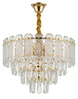 Lampa Wisząca Z Kryształami SWE088-CP 40cm Złota 1
