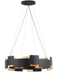 LAMPA SUFITOWA WISZĄCA Czarna APP1561-6CP 1