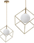 Lampa Wisząca APP1210-1CP Złota 1