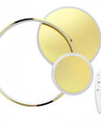 Lampa Sufitowa APP1710-C Plafon LED Złota + Pilot 1