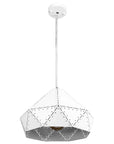 Lampa Sufitowa Wisząca Metalowa APP237-1CP Biała 1
