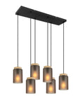 LAMPA SUFITOWA WISZĄCA APP1813-6CP Frosted Grey 1