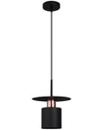 Lampa Wisząca APP1145-1CP Czarna Różowe Złoto 1