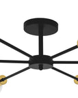 Lampa Pająk 6 APP501-6C Czarna 1