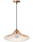 Lampa Sufitowa Wisząca Płaska Okrągła Loft APP483-1CP Różowe Złoto 1