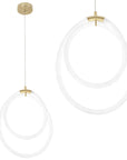LAMPA WISZĄCA LED G021-CP Złota 1