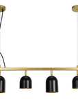 Lampa Wisząca APP1031-4CP Czarna 1