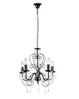 LAMPA SUFITOWA WISZĄCA EBT010-5CP CZARNA 1