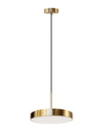 LAMPA SUFITOWA WISZĄCA LED APP1687-1CP 30CM ZŁOTA SZCZOTKOWANA 1