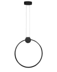 LAMPA SUFITOWA WISZĄCA LED APP1398-CP BLACK 50cm 1