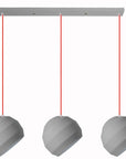 Lampa Sufitowa Wisząca Potrójna APP384-3CPR 1