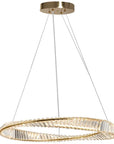 KRYSZTAŁOWA LAMPA SUFITOWA LED APP1064-1CP 1