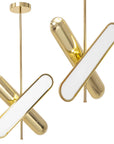 Lampa Sufitowa Wisząca LED APP832-CP Złota 1