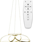 Lampa Sufitowa Nowoczesna LED + PILOT APP794-CP Flat Złota 1