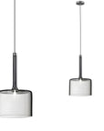 Lampa Sufitowa Wisząca Szklany Klosz APP1701-1CP GREY A 1