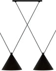 Lampa Sufitowa Wisząca W Stylu Loft APP548-2CP Czarna 1