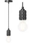 Lampa Sufitowa Wisząca Oprawka APP342-1CP CZARNA 1