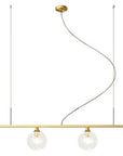 Lampa Wisząca Szklane Kule 4 Szt APP675-4CP Złota 1