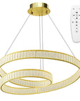 LAMPA SUFITOWA WISZĄCA LED APP1767-CP ZŁOTA 1