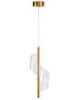 LAMPA SUFITOWA WISZĄCA LED APP1550-CP GOLD 1
