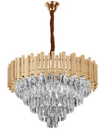 Lampa Wisząca Z Kryształami G050-CP 50CM GOLD 1