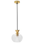 Lampa Sufitowa Wisząca Szklana Kula APP902-1CP Złota 1