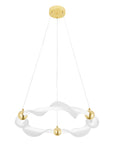 LAMPA WISZĄCA LED G010-CP BIAŁY/ZŁOTY 1