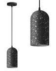 Lampa Wisząca Betonowa APP997-1CP B Czarna 1