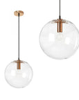 Lampa Sufitowa Wisząca Szklana Lassi 20 Cm App039-1cp Różowe Złoto 1