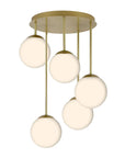 LAMPA SUFITOWA WISZĄCA APP1818-5CPR GOLD 1