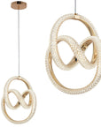 LAMPA WISZĄCA LED G068-CP Złota 1