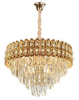 Lampa Wisząca Z Kryształami G058-CP 60CM ZŁOTA 1