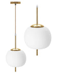 Lampa Sufitowa Wisząca Szklana Kula APP669-1CP Złota 1