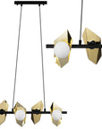 LAMPA SUFITOWA WISZĄCA APP1412-CP CZARNO/ZŁOTA 1