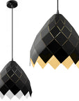 Lampa Sufitowa Wisząca Metalowa APP338-1CP Czarna 1