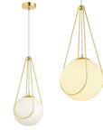LAMPA SUFITOWA WISZĄCA APP1793-1CP 20cm Złota 1