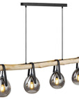 Lampa Wisząca APP1775-4CP WOOD GREY 1