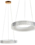 LAMPA WISZĄCA LED MS001-CP Różowe Złoto 40cm 1