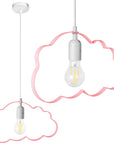 LAMPA WISZĄCA CHMURKA JASNORÓŻOWA 1