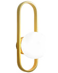 LAMPA ŚCIENNA KINKIET APP1756-1W BRUSH GOLD WHITE 1