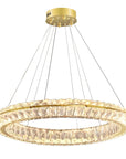 LAMPA SUFITOWA WISZĄCA LED APP1769-CP Złota 80cm 1