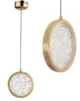 LAMPA WISZĄCA KRYSZTAŁOWA LED LHJ100-1CP Złota 1
