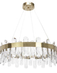 Lampa Wisząca LED Z Kryształami SWE074-1CP 50cm Złoto Szczotkowane 1