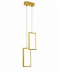 LAMPA SUFITOWA WISZĄCA LED LHJ086-2CP ZŁOTA 1