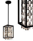 Lampa Wisząca Kryształowa APP1110-1CP Czarna 1