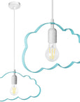LAMPA WISZĄCA CHMURKA BŁĘKITNA 1