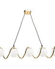 LAMPA SUFITOWA WISZĄCA GOLD APP1780-5CP 1