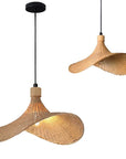 LAMPA WISZĄCA BAMBUSOWA APP1642-1CP 30cm 1