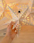 Papierowa gwiazda podświetlana LED SY-003 45cm