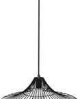 Lampa Sufitowa Wisząca Płaska Okrągła Loft APP500-1CP Czarna